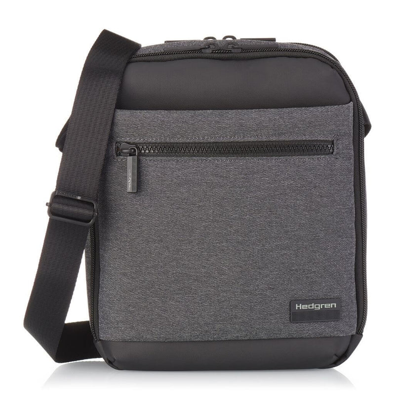 Hedgren Inc Crossbody Vertical 10" Pouch / Bag RFID Grey - Love Luggage