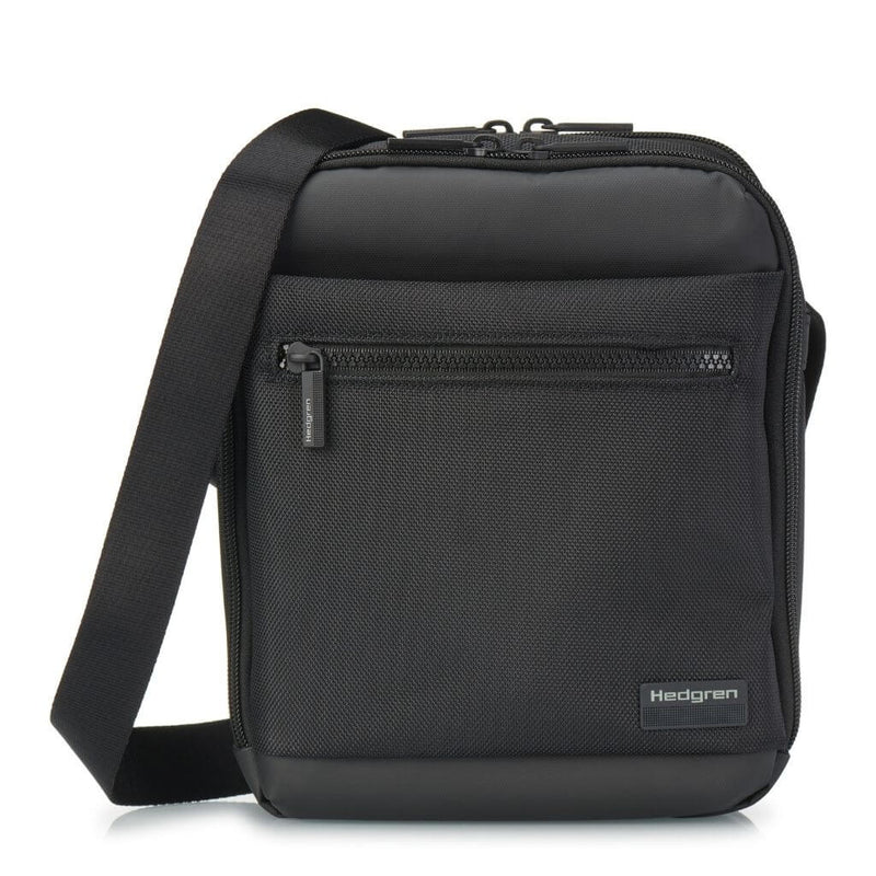 Hedgren Inc Crossbody Vertical 10" Pouch / Bag RFID Grey - Love Luggage