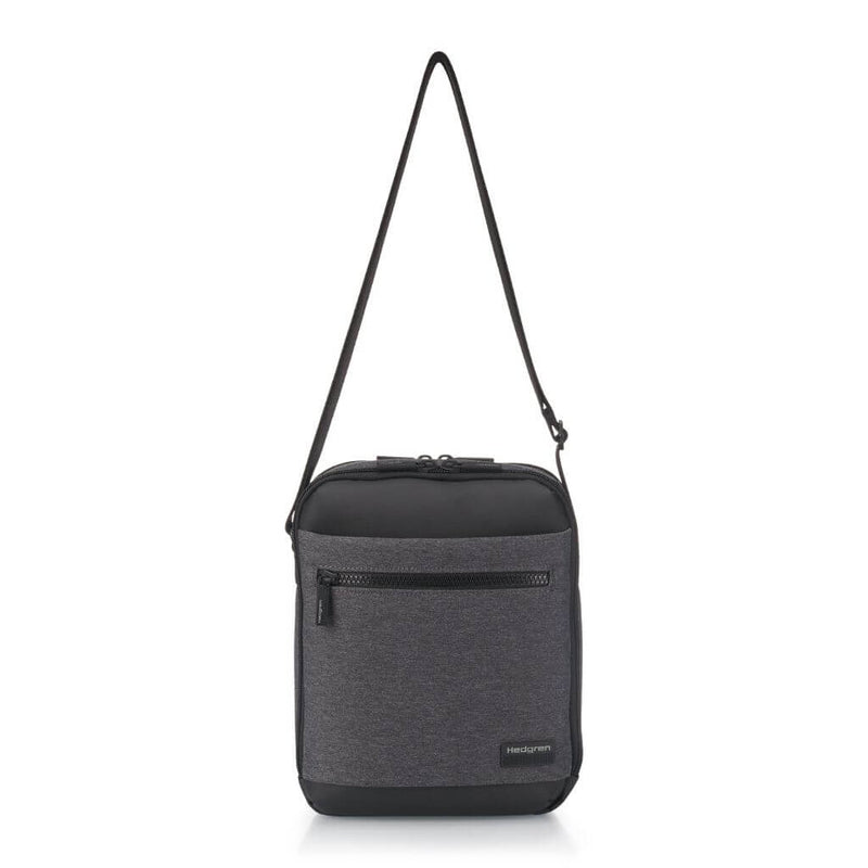 Hedgren Inc Crossbody Vertical 10" Pouch / Bag RFID Grey - Love Luggage