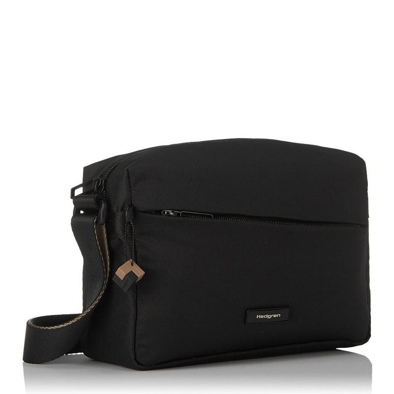 Hedgren Neutron Medium Crossbody Bag Black - Love Luggage