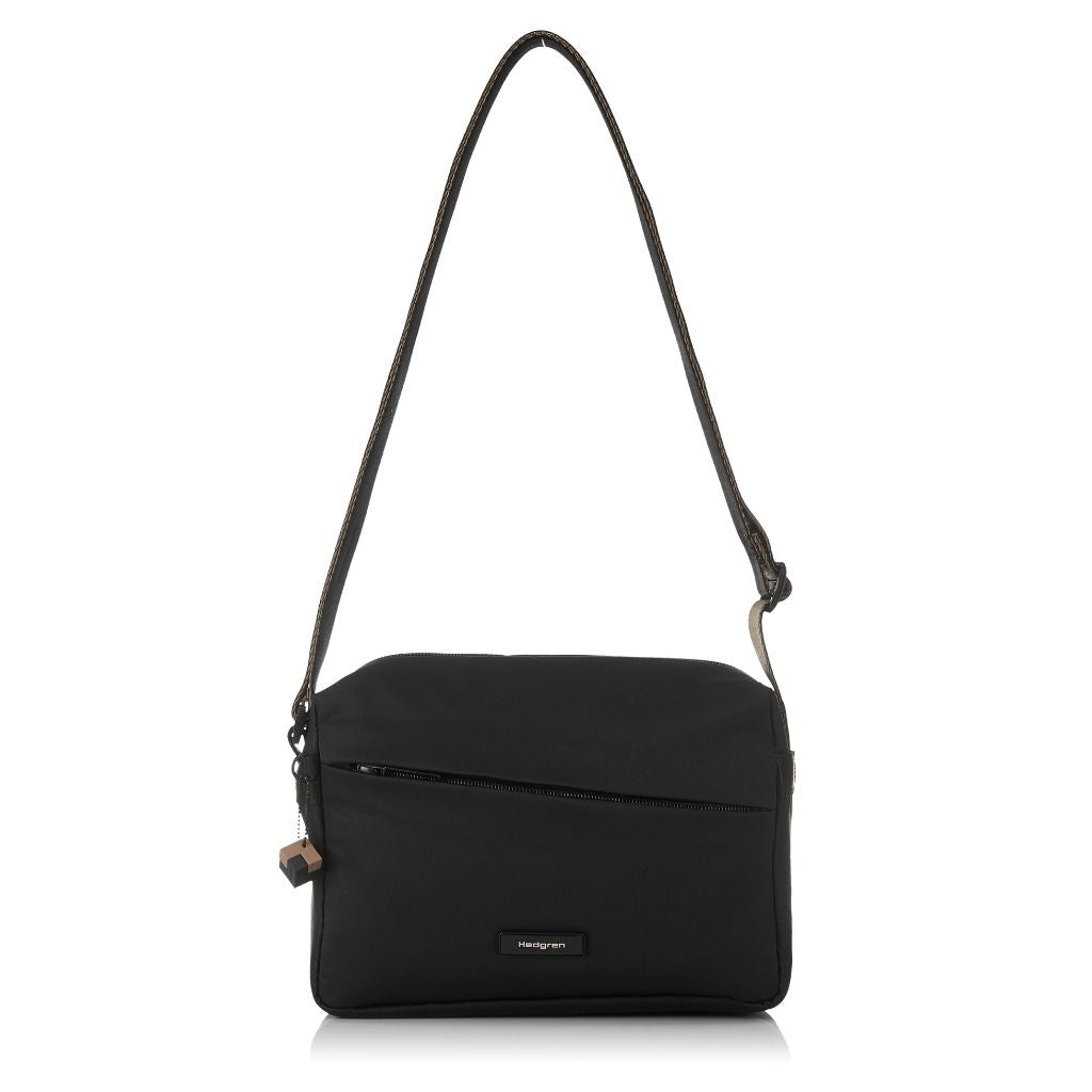 Hedgren Neutron Medium Crossbody Bag Black - Love Luggage