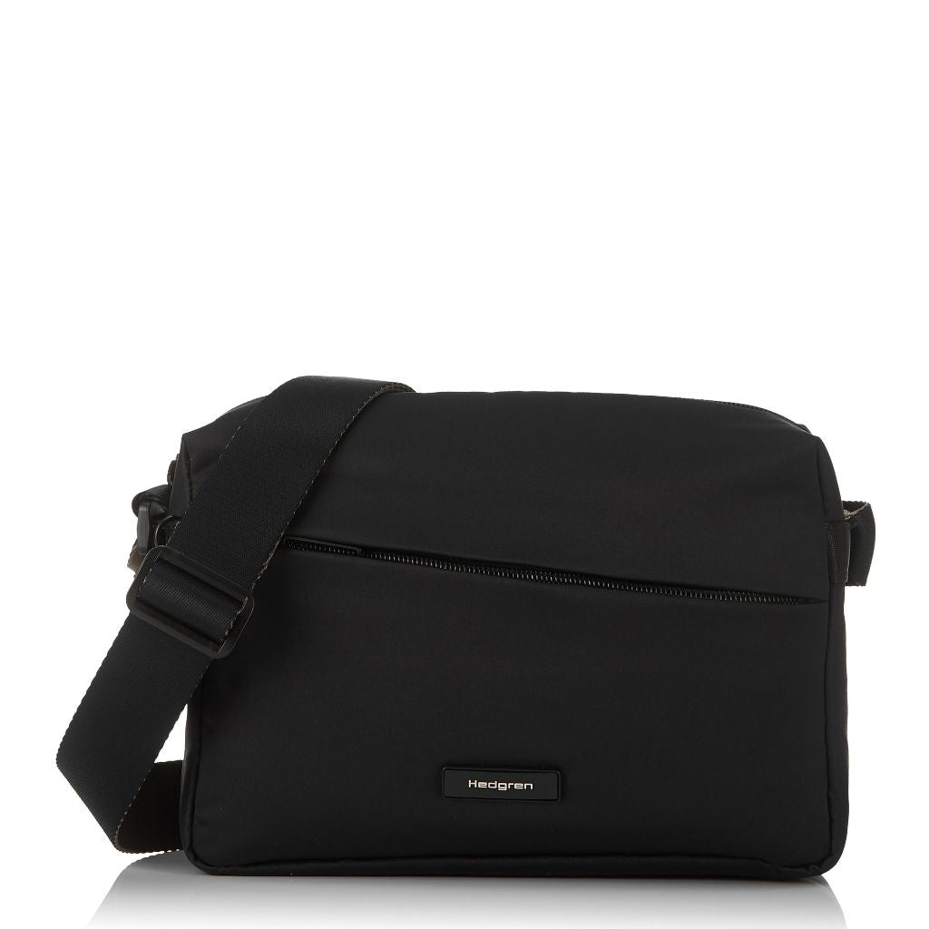Hedgren Neutron Medium Crossbody Bag Black - Love Luggage