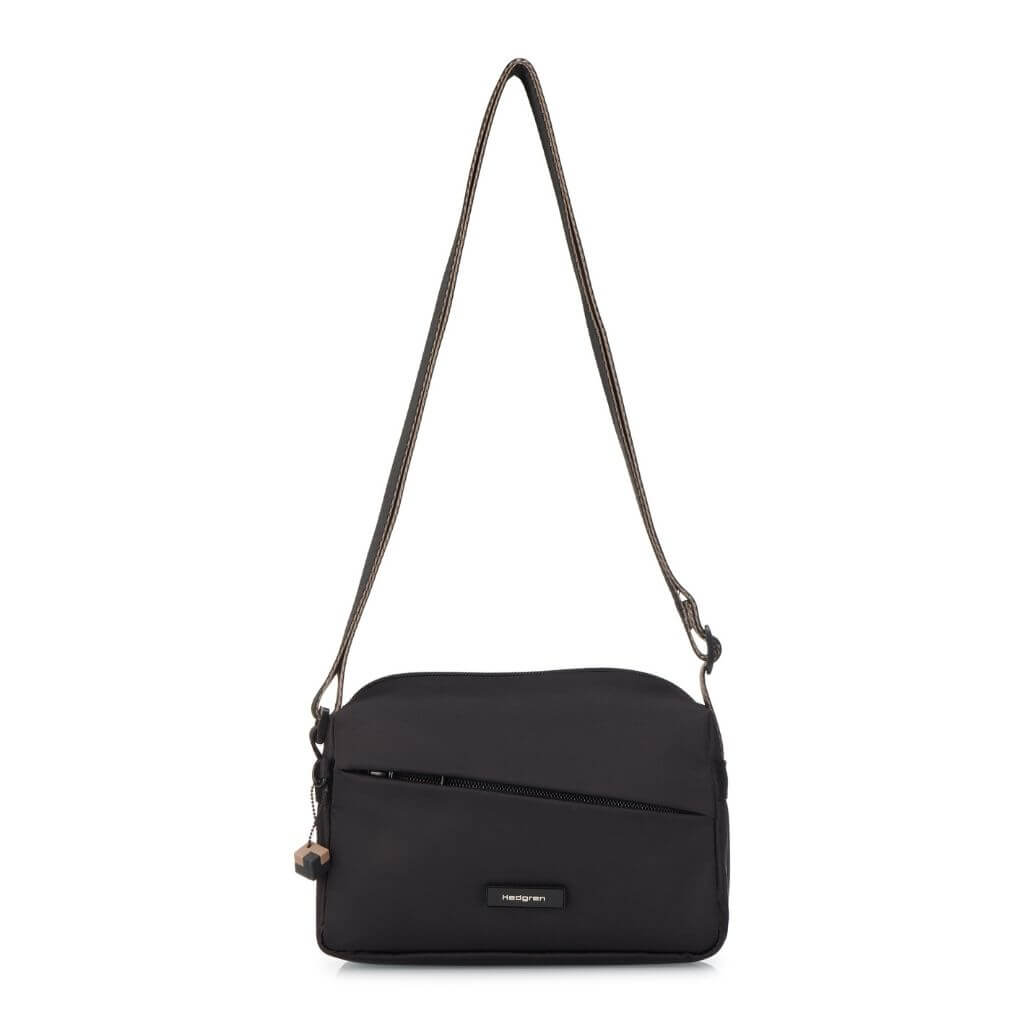 Hedgren Neutron Small Crossbody Bag Black - Love Luggage