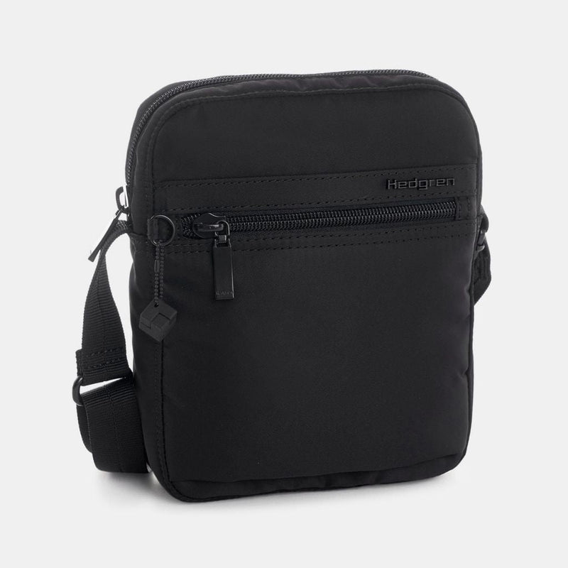 Hedgren Rush Compact Crossover / Bag RFID Black - Love Luggage