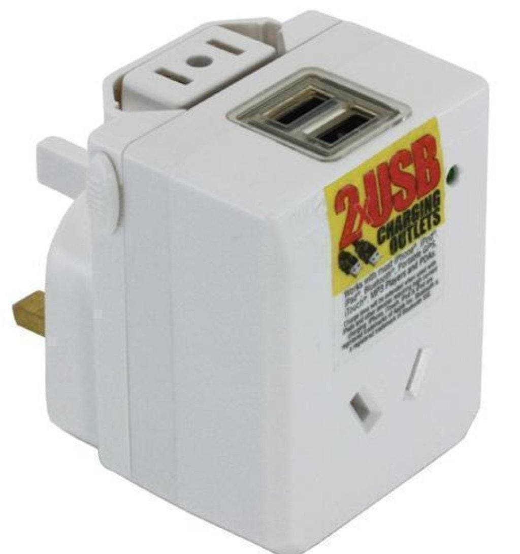 Jackson Universal Travel Adaptor with 2 x USB - Au to 150 Countries - Love Luggage
