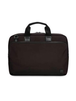 Knomo Maxwell 15 Slim Briefcase Messenger Bag Black - Love Luggage