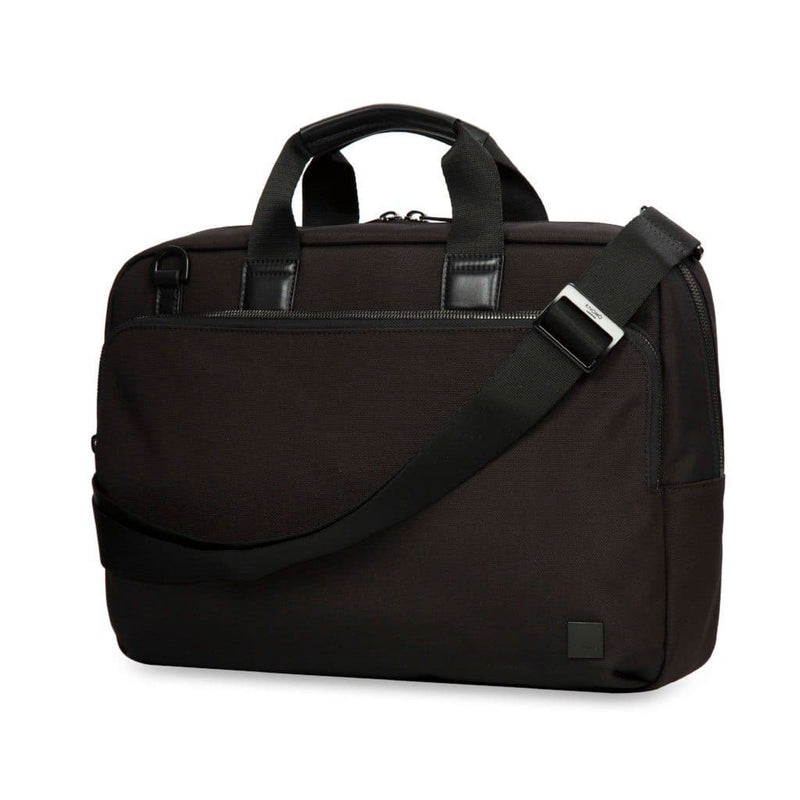 Knomo Maxwell 15 Slim Briefcase Messenger Bag Black - Love Luggage