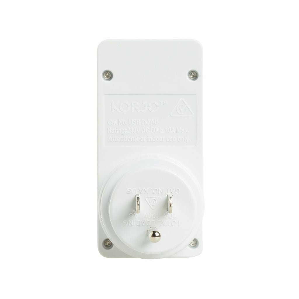 Korjo USB – US Travel Adaptor USB2X2US - Love Luggage