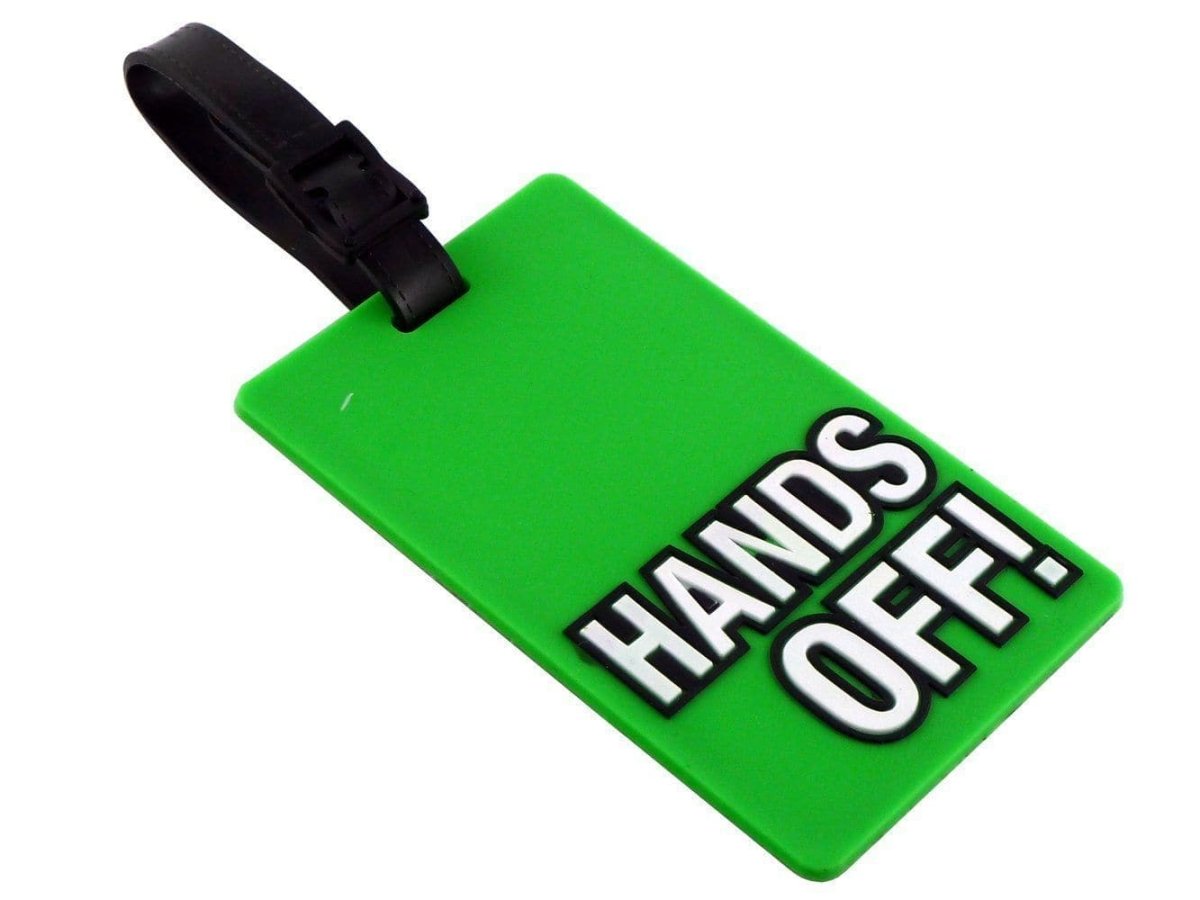 Hands off luggage hot sale tag