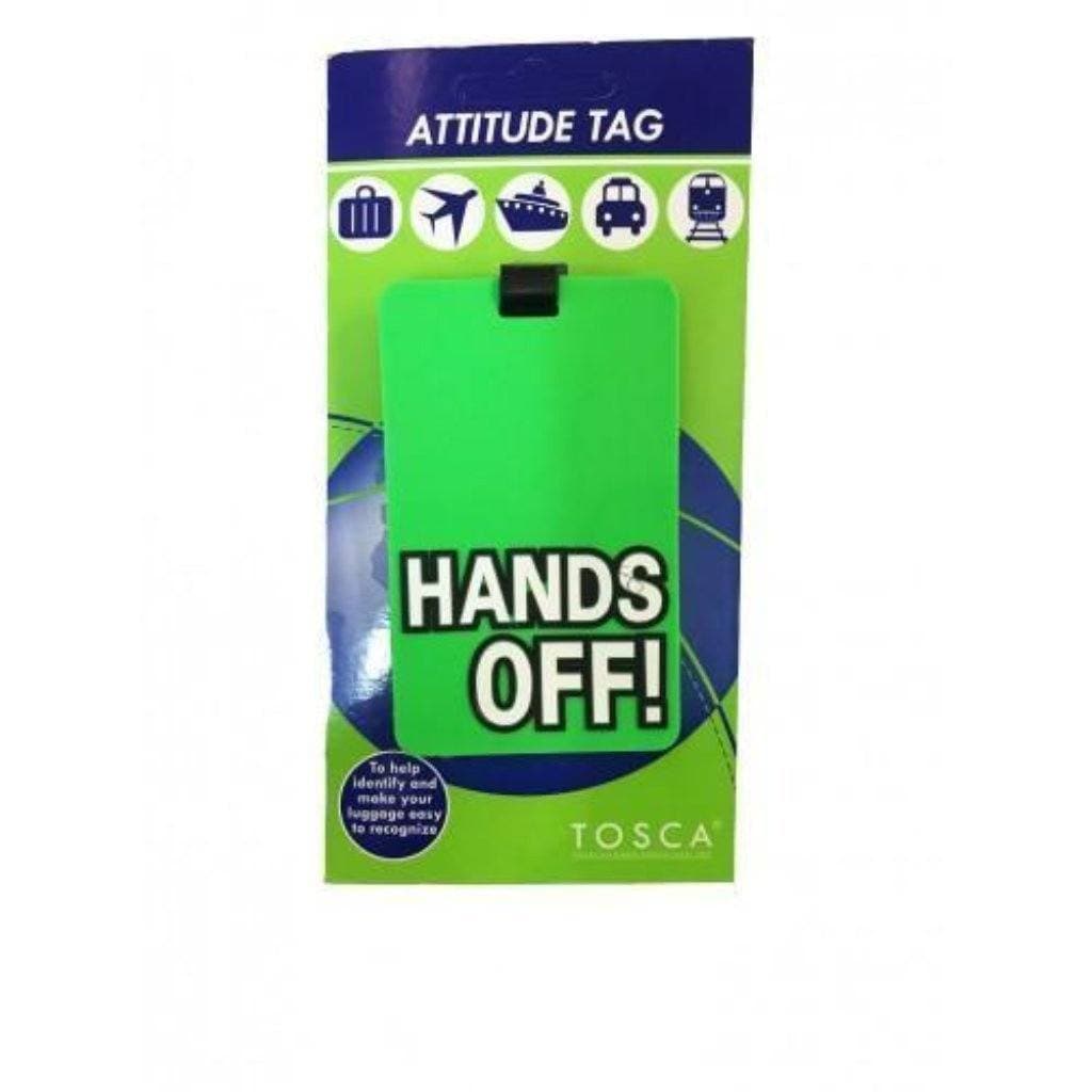 Hands off luggage tag discount