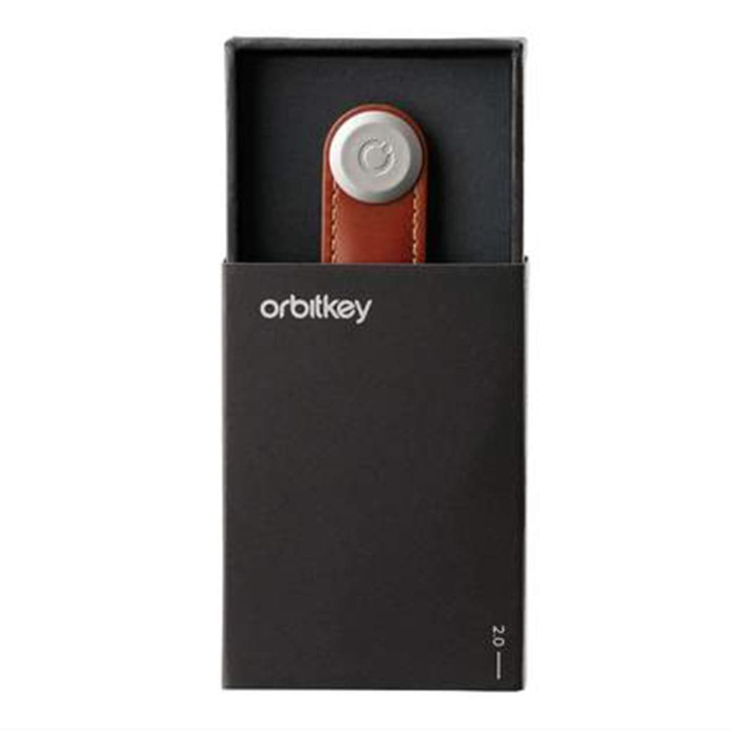 Orbitkey Leather 2.0 Key Organiser Black/Black - Love Luggage