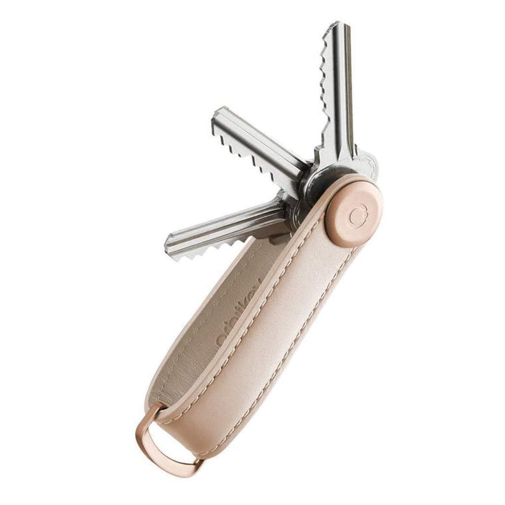 Orbitkey Leather 2.0 Key Organiser Blush/Blush - Love Luggage