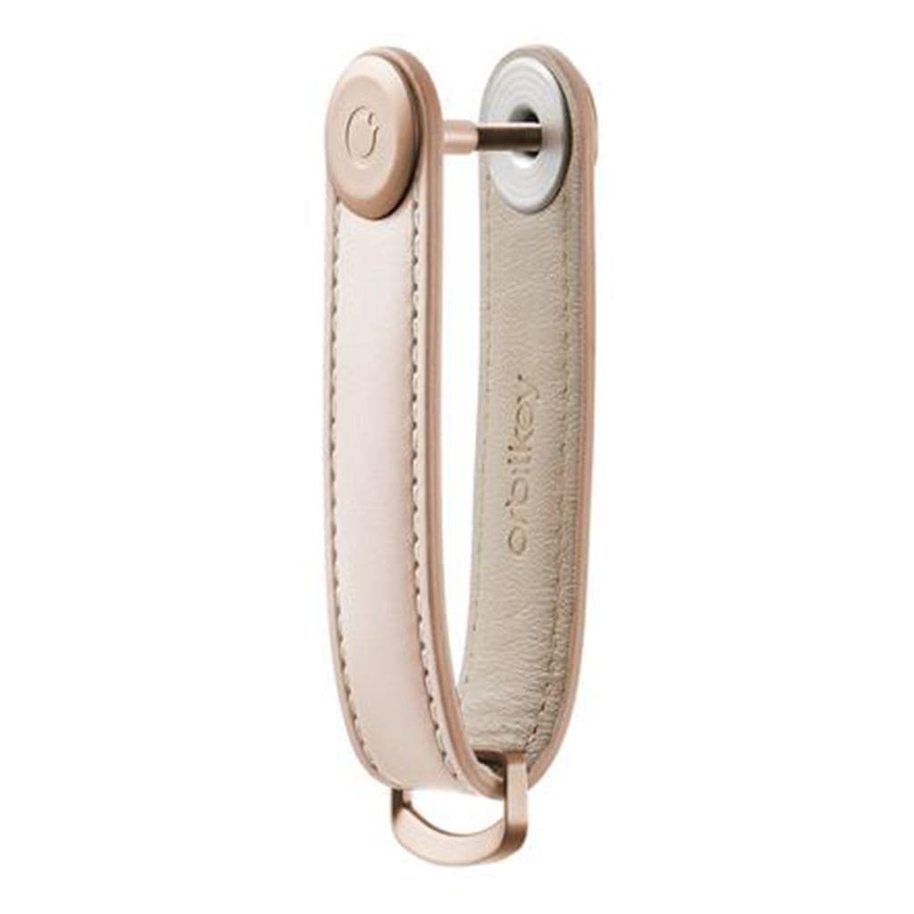 Orbitkey Leather 2.0 Key Organiser Blush/Blush - Love Luggage