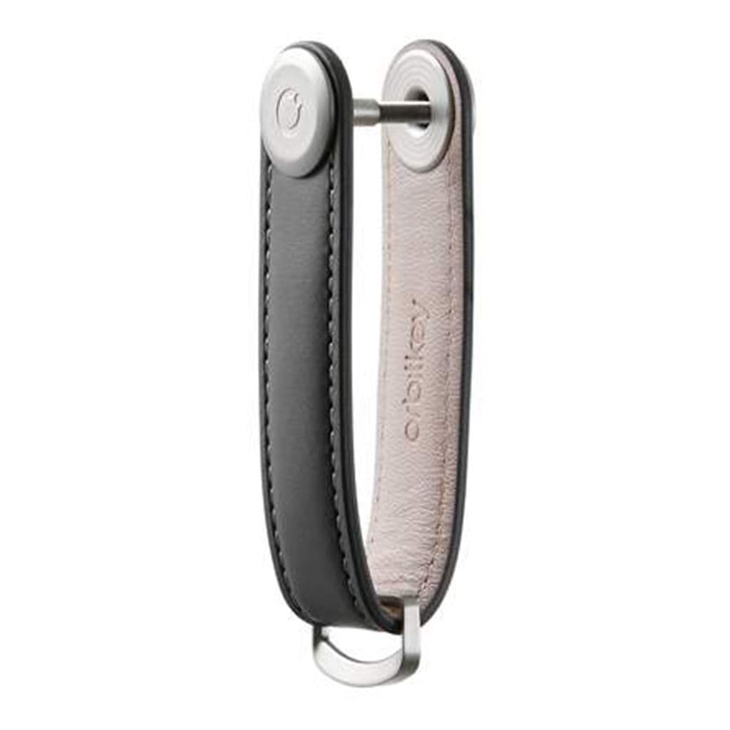 Orbitkey Leather 2.0 Key Organiser Charcoal/Grey - Love Luggage