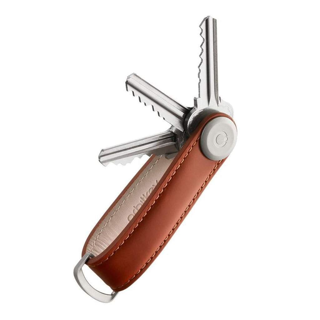 Orbitkey Leather 2.0 Key Organiser Cognac/Tan - Love Luggage