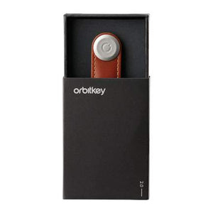 Orbitkey Leather 2.0 Key Organiser Cognac/Tan - Love Luggage