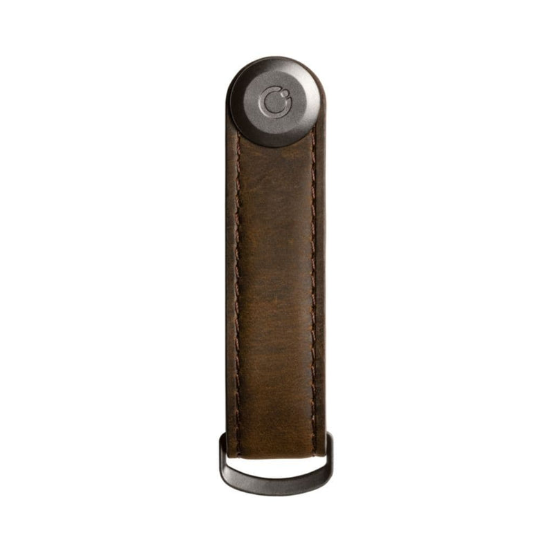 Orbitkey Leather 2.0 Key Organiser Crazy Horse Oak Brown - Love Luggage