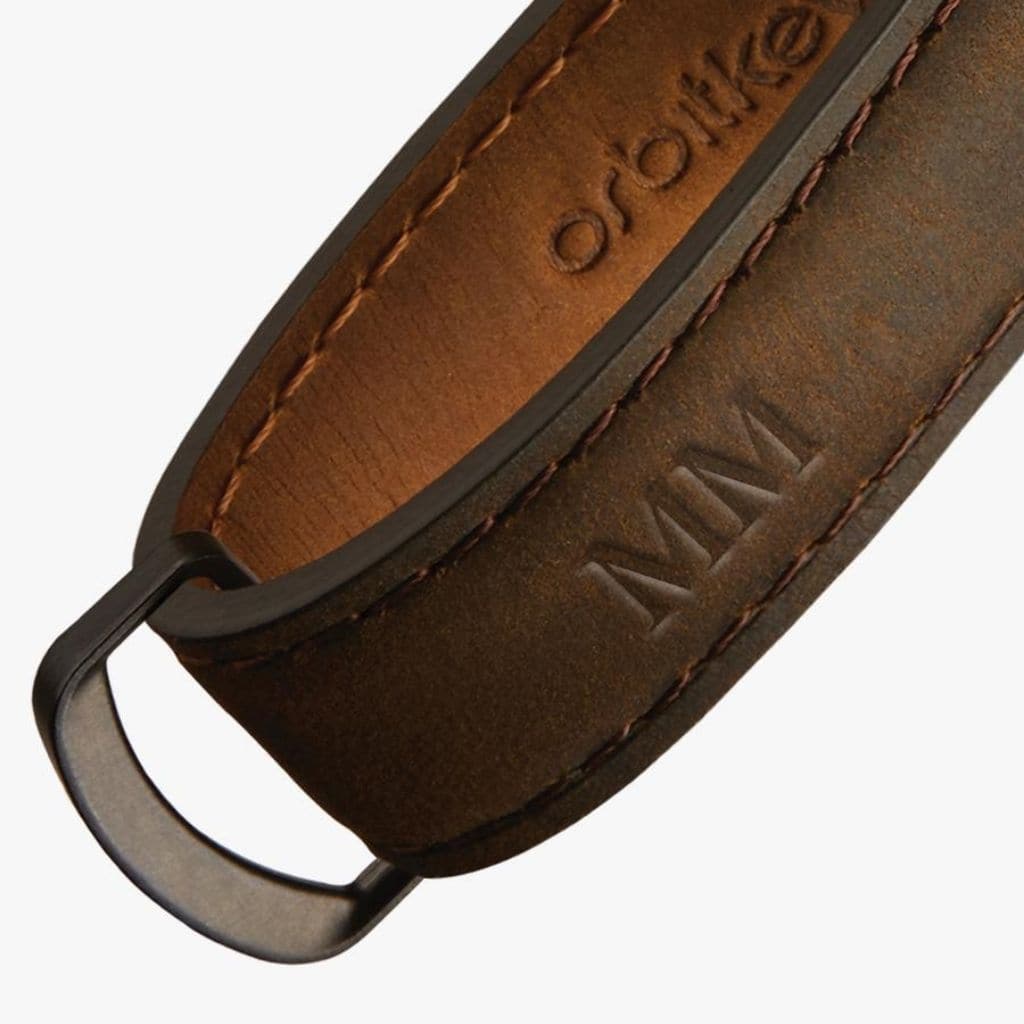 Orbitkey Leather 2.0 Key Organiser Crazy Horse Oak Brown - Love Luggage