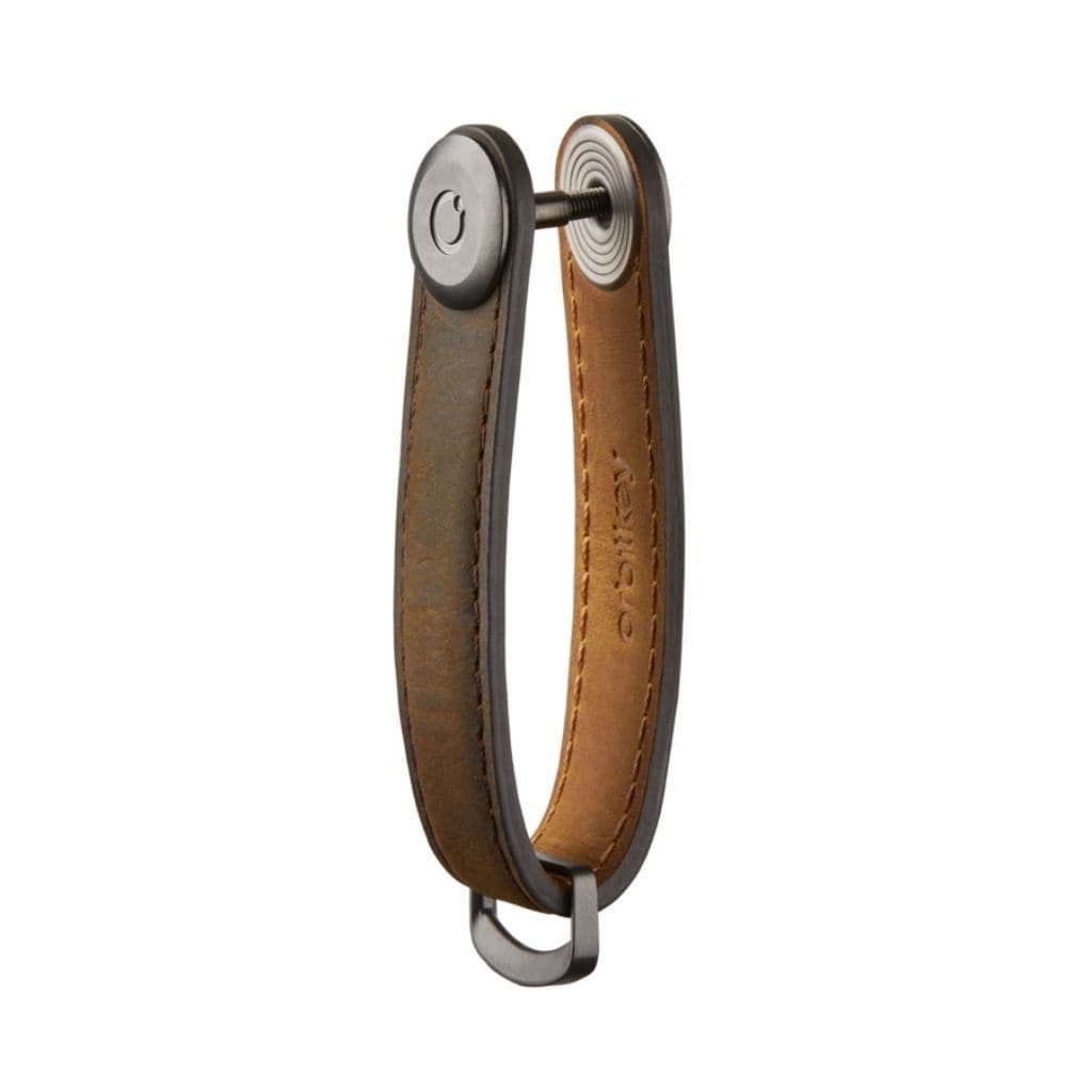 Orbitkey Leather 2.0 Key Organiser Crazy Horse Oak Brown - Love Luggage