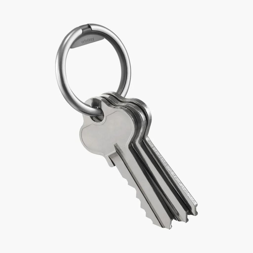 Orbitkey Ring - Holds upto 10 Keys - Silver - Love Luggage