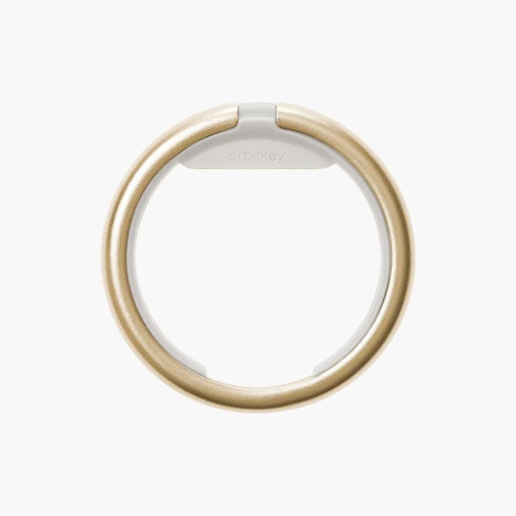 Orbitkey Ring - Holds upto 10 Keys - Yellow Gold - Love Luggage