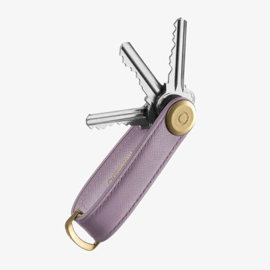 Orbitkey Saffiano Leather 2.0 Key Organiser Lilac - Love Luggage