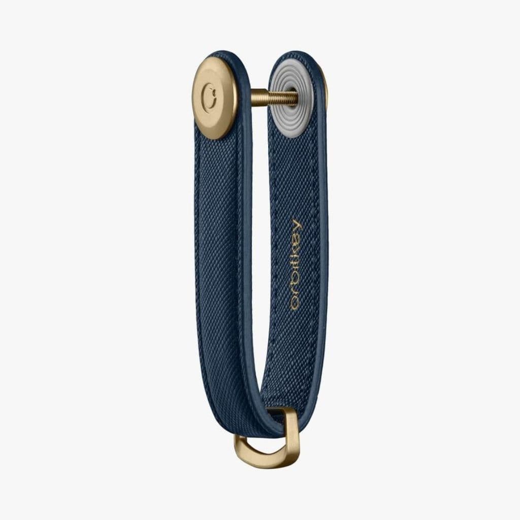Orbitkey Saffiano Leather 2.0 Key Organiser Oxford Navy - Love Luggage