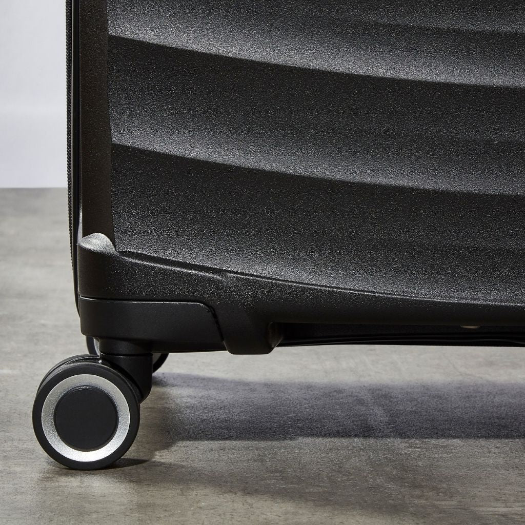 Rock Sunwave 3 Piece Set Expander Hardsided Luggage - Black - Love Luggage