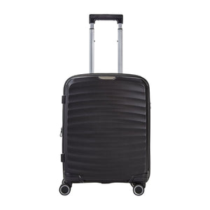 Rock Sunwave 3 Piece Set Expander Hardsided Luggage - Black - Love Luggage