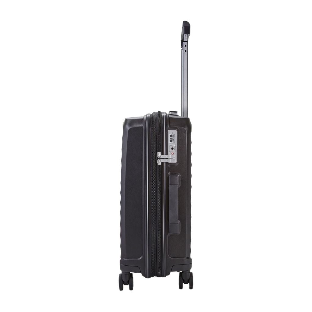 Rock Sunwave 3 Piece Set Expander Hardsided Luggage - Black - Love Luggage
