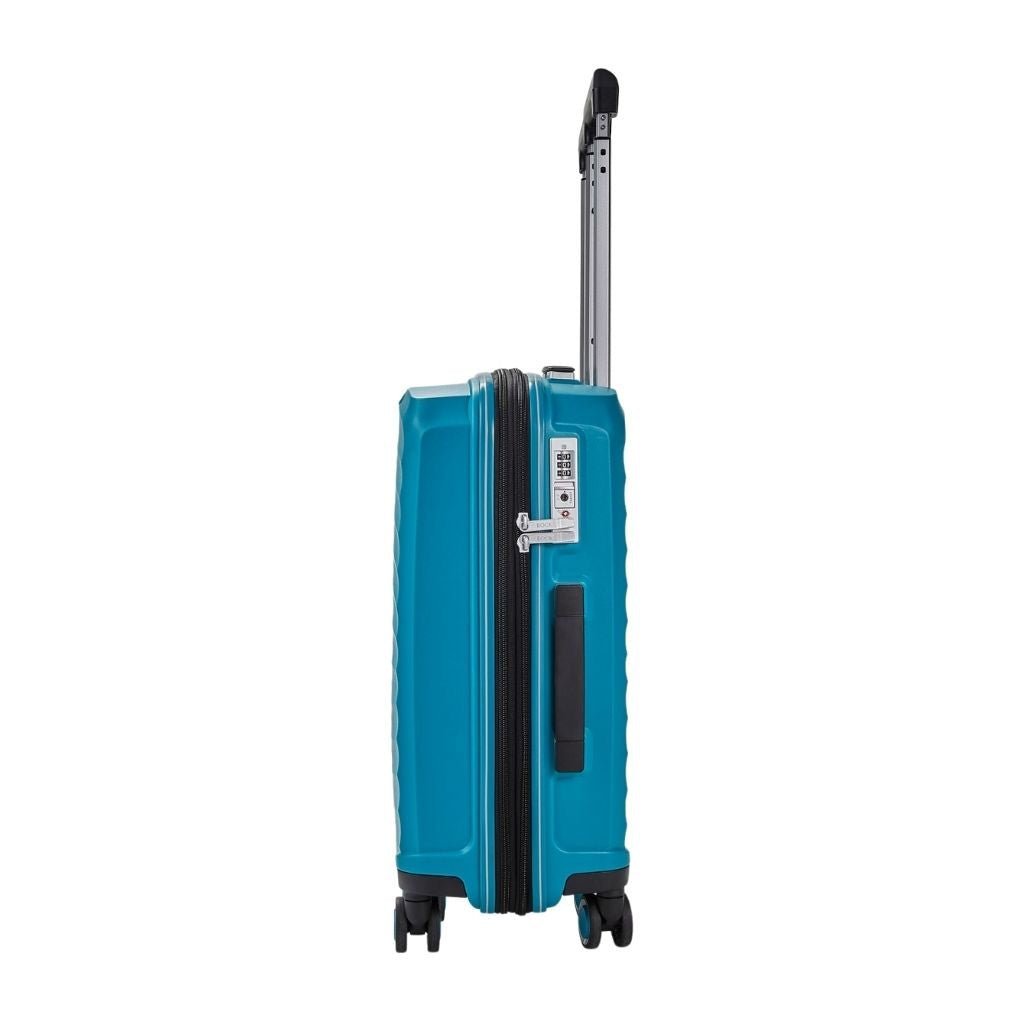 Rock Sunwave 3 Piece Set Expander Hardsided Luggage - Blue - Love Luggage