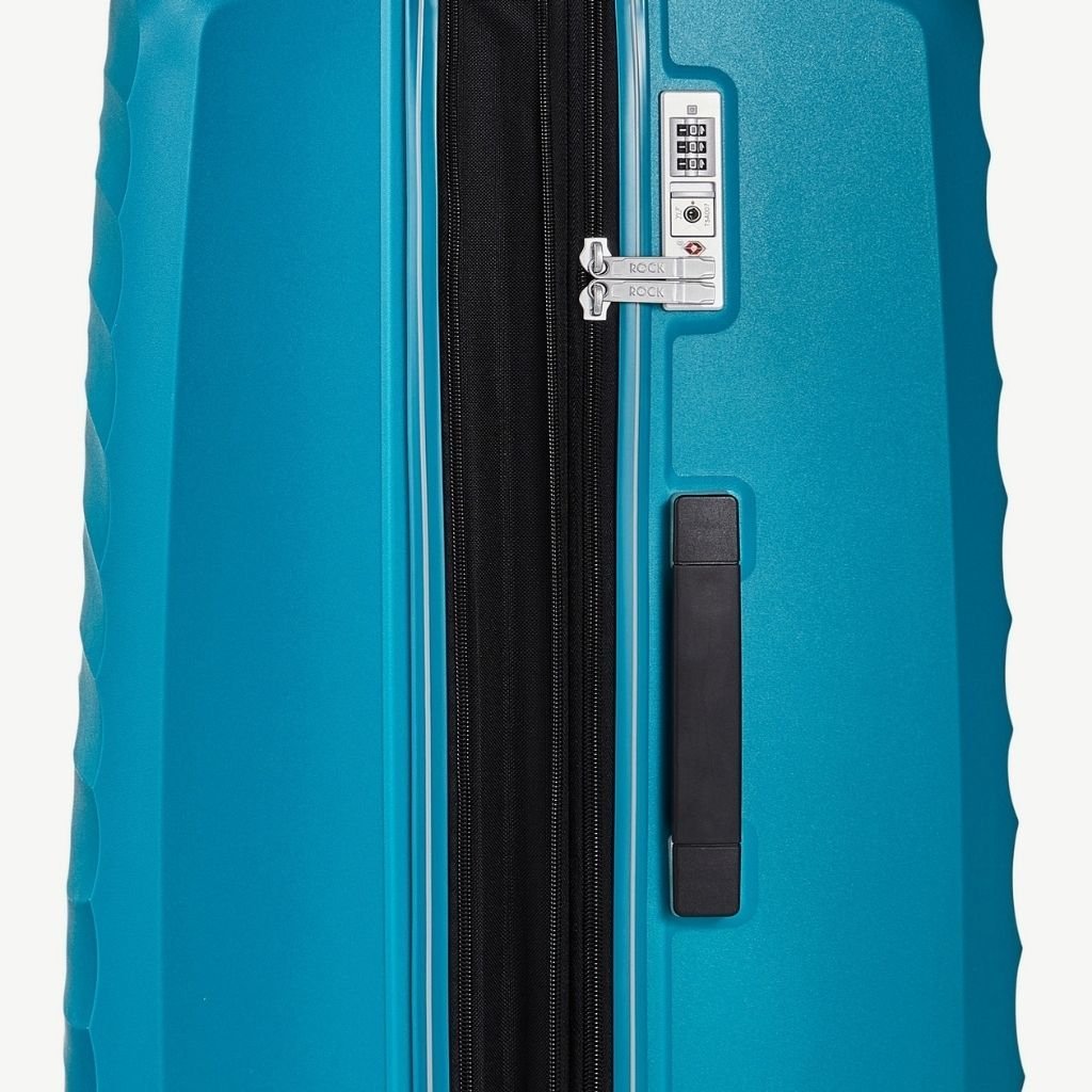 Rock Sunwave 3 Piece Set Expander Hardsided Luggage - Blue - Love Luggage