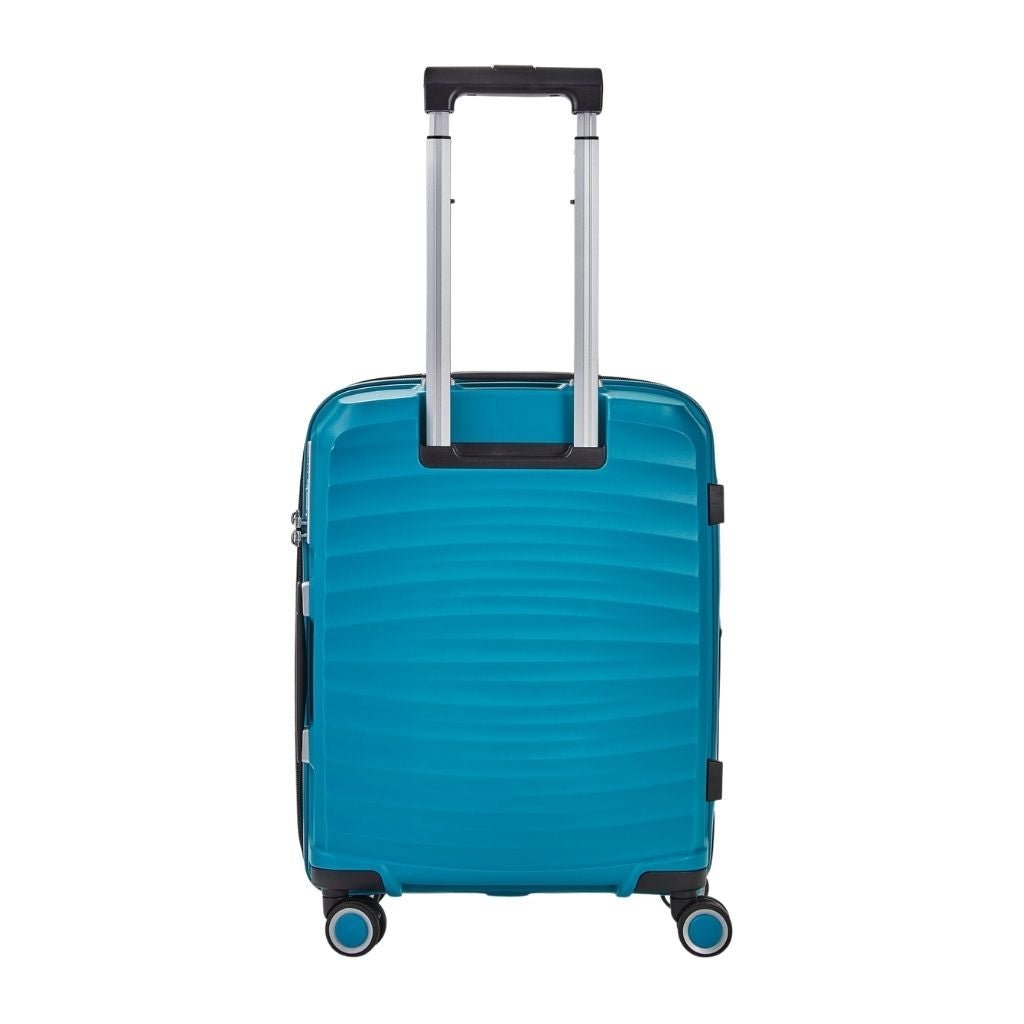 Rock Sunwave 3 Piece Set Expander Hardsided Luggage - Blue - Love Luggage
