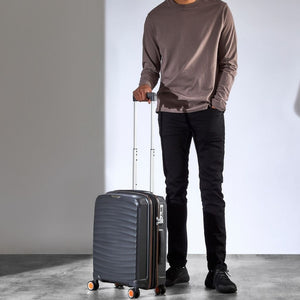 Rock Sunwave 3 Piece Set Expander Hardsided Luggage - Charcoal - Love Luggage