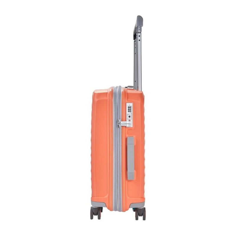 Rock Sunwave 3 Piece Set Expander Hardsided Luggage - Peach - Love Luggage