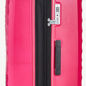 Rock Sunwave 3 Piece Set Expander Hardsided Luggage - Pink - Love Luggage