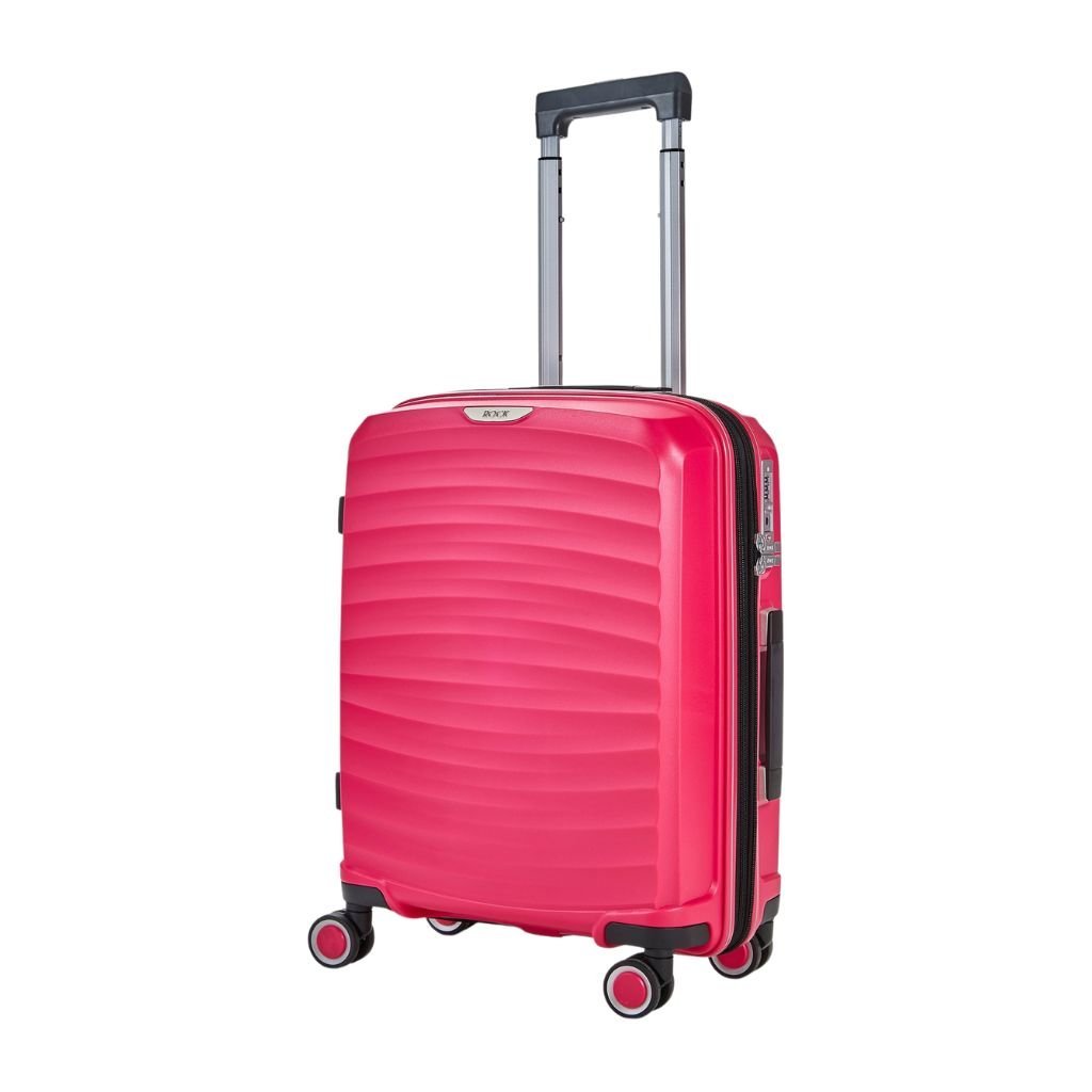 Rock Sunwave 3 Piece Set Expander Hardsided Luggage - Pink - Love Luggage