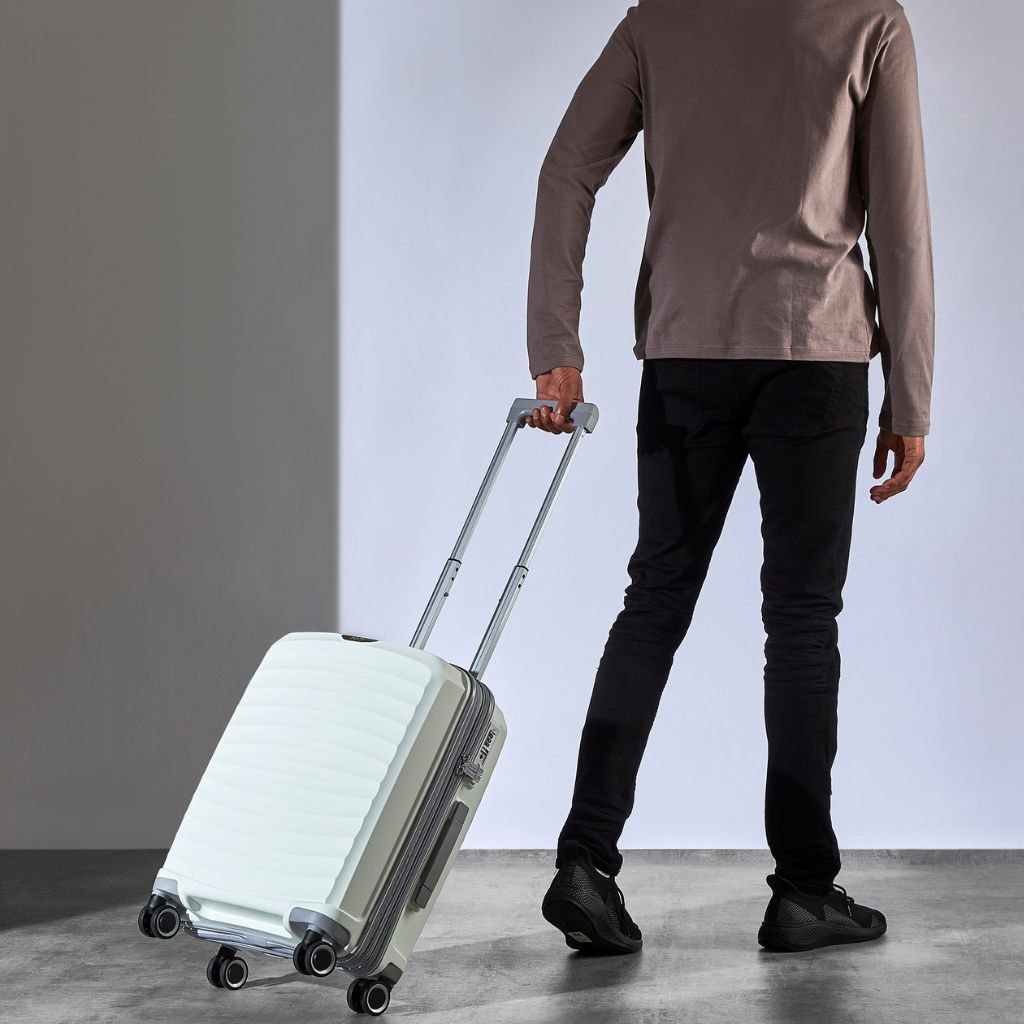 Rock Sunwave 3 Piece Set Expander Hardsided Luggage - White - Love Luggage