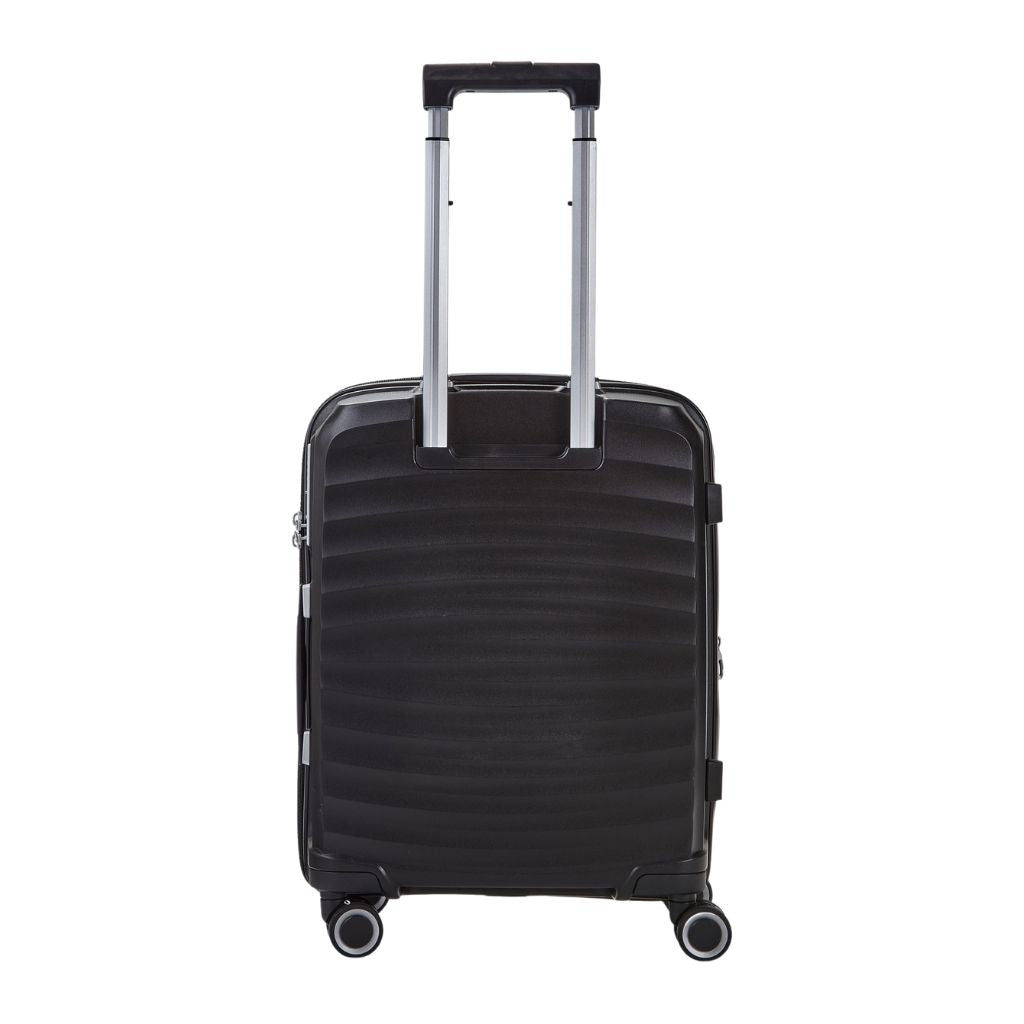 Rock Sunwave 54cm Carry On Hardsided Luggage - Black - Love Luggage