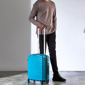 Rock Sunwave 54cm Carry On Hardsided Luggage - Blue - Love Luggage