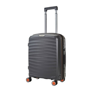 Rock Sunwave 54cm Carry On Hardsided Luggage - Charcoal - Love Luggage