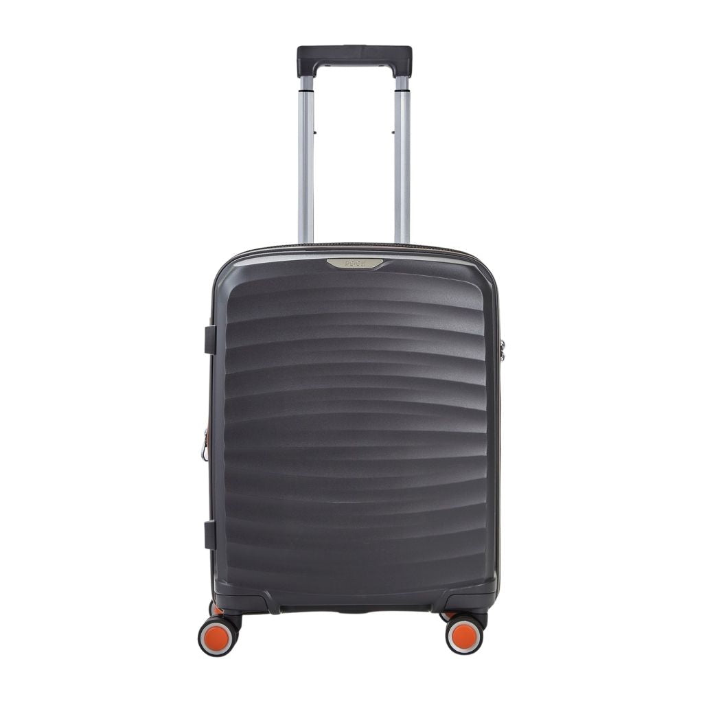 Rock Sunwave 54cm Carry On Hardsided Luggage - Charcoal - Love Luggage