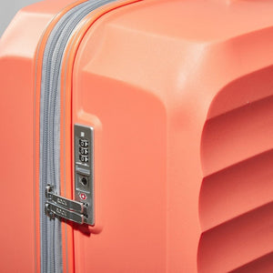 Rock Sunwave 54cm Carry On Hardsided Luggage - Peach - Love Luggage