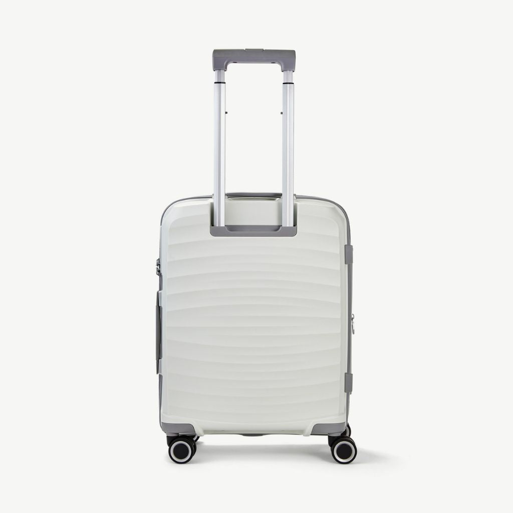Rock Sunwave 54cm Carry On Hardsided Luggage - White - Love Luggage