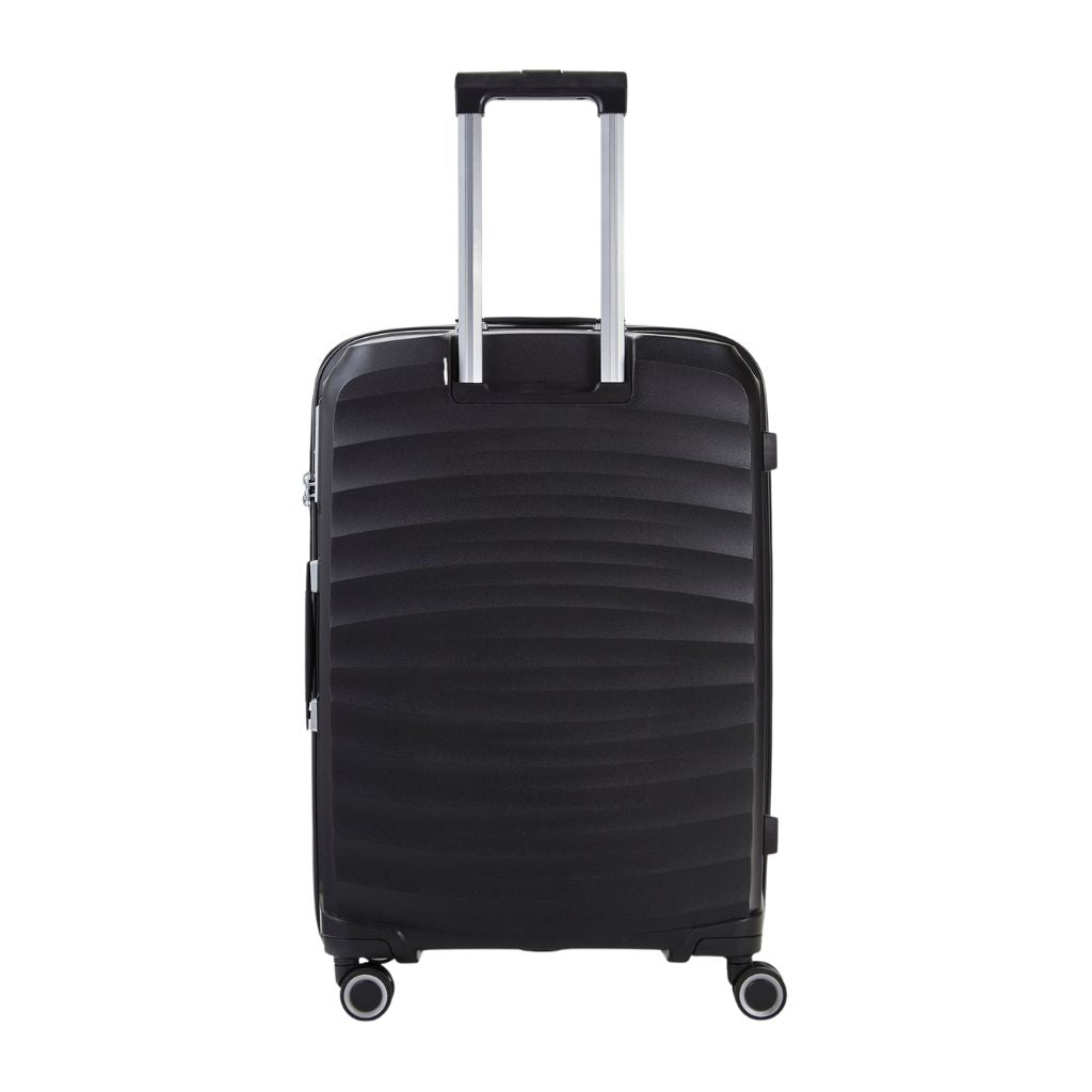 Rock Sunwave 66cm Medium Expander Hardsided Luggage - Black - Love Luggage