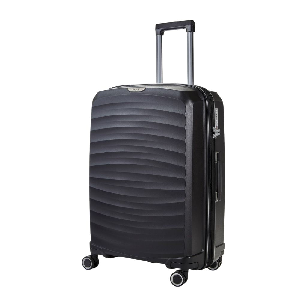 Rock Sunwave 66cm Medium Expander Hardsided Luggage - Black - Love Luggage