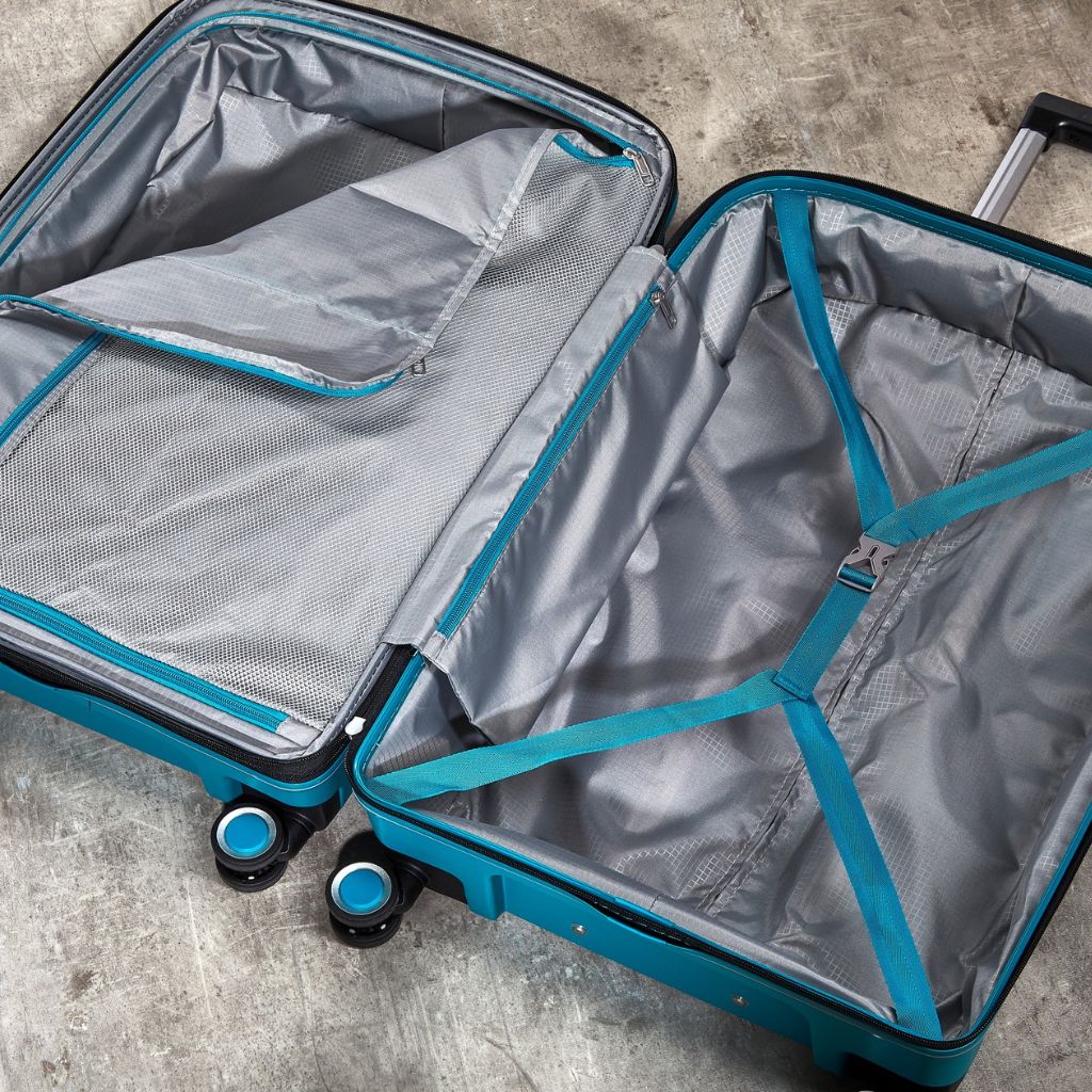 Rock Sunwave 66cm Medium Expander Hardsided Luggage - Blue - Love Luggage