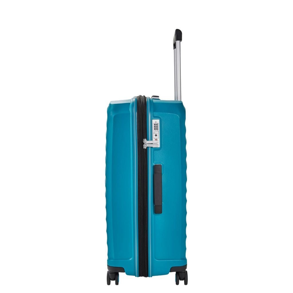 Rock Sunwave 66cm Medium Expander Hardsided Luggage - Blue - Love Luggage