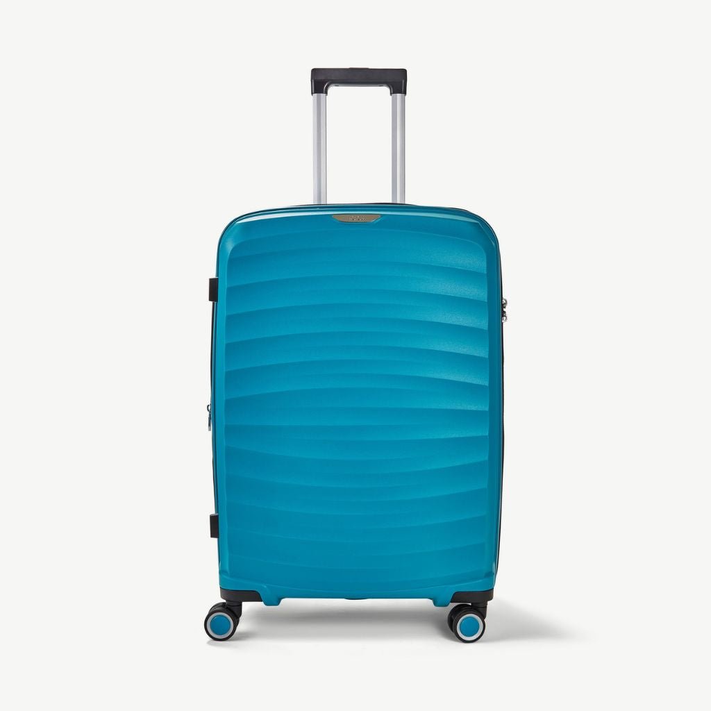 Rock Sunwave 66cm Medium Expander Hardsided Luggage - Blue - Love Luggage