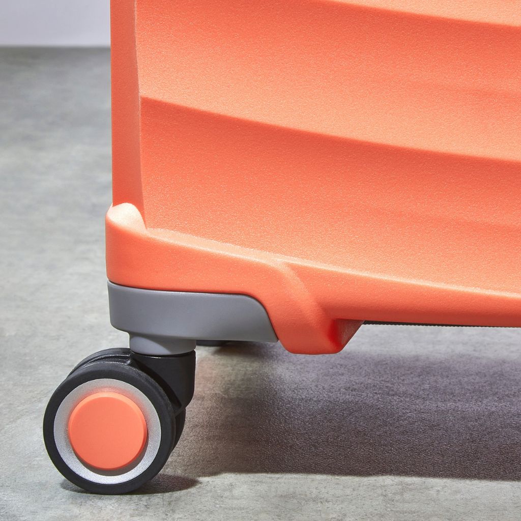 Rock Sunwave 66cm Medium Expander Hardsided Luggage - Peach - Love Luggage